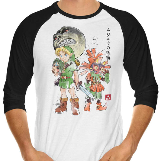 Termina Watercolor - 3/4 Sleeve Raglan T-Shirt