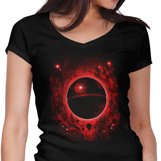 That's No Moon - Women's V-Neck