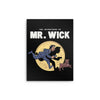 The Adventures of Mr. Wick - Metal Print