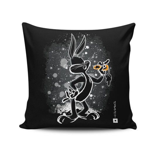The Bunny - Throw Pillow