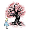 The Cheshire's Tree Sumi-e - Ringer T-Shirt
