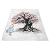 The Cheshire's Tree Sumi-e - Fleece Blanket