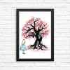 The Cheshire's Tree Sumi-e - Posters & Prints