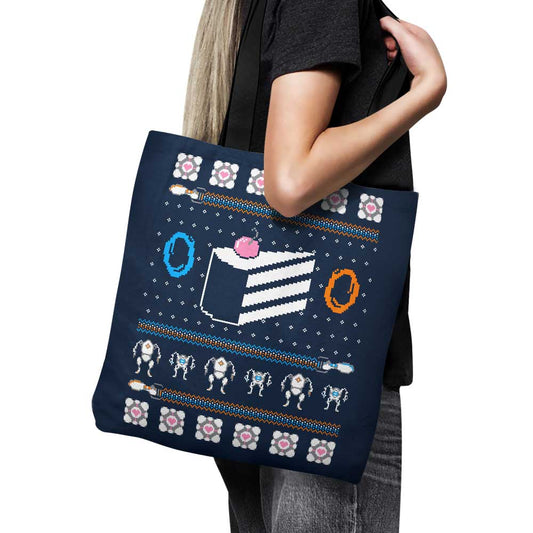 The Christmas Cake is a Lie - Tote Bag