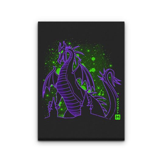 The Dark Dragon - Canvas Print
