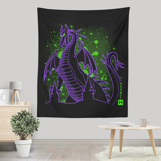 The Dark Dragon - Wall Tapestry