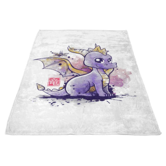 The Dragon and the Dragonfly - Fleece Blanket