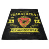 The Flaming Stag - Fleece Blanket