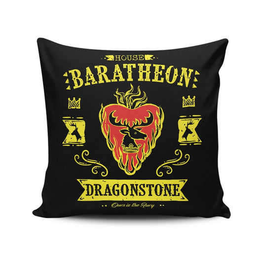 The Flaming Stag - Throw Pillow