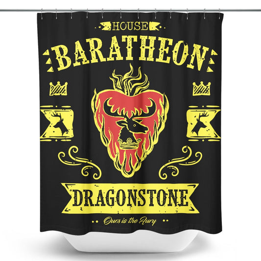 The Flaming Stag - Shower Curtain