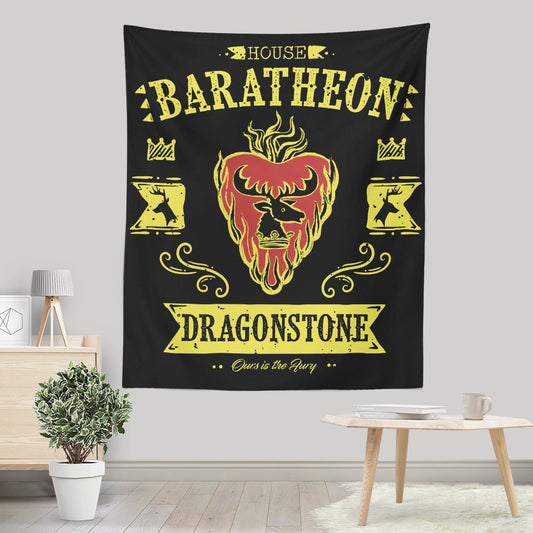 The Flaming Stag - Wall Tapestry