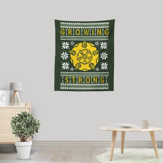 The Holidays are Growing Strong - Wall Tapestry