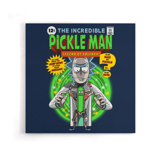 The Incredible Pickle Man - Canvas Print