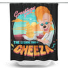 The Leaning Tower of Cheeza - Shower Curtain