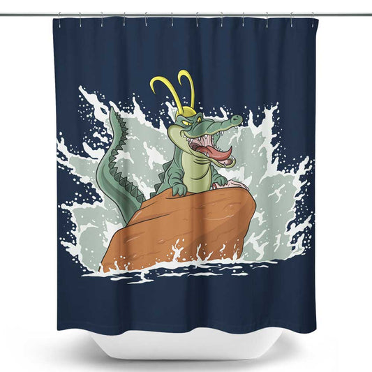 The Little Alligator - Shower Curtain