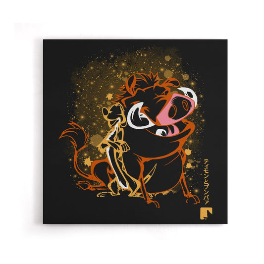 The Meerkat and Warthog - Canvas Print