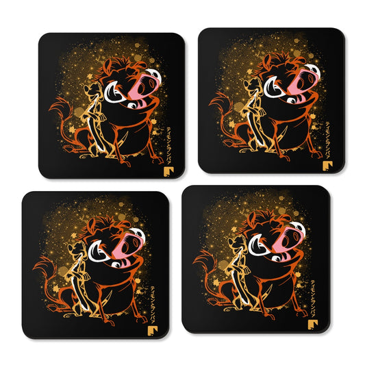 The Meerkat and Warthog - Coasters
