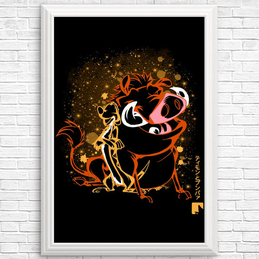 The Meerkat and Warthog - Posters & Prints