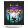 The Moon and the Mask - Shower Curtain