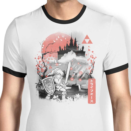 The Past Sumi-e - Ringer T-Shirt