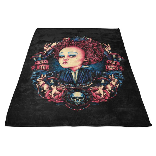 The Queen in Red - Fleece Blanket
