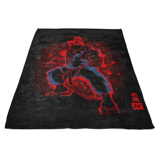 The Raging Demon - Fleece Blanket