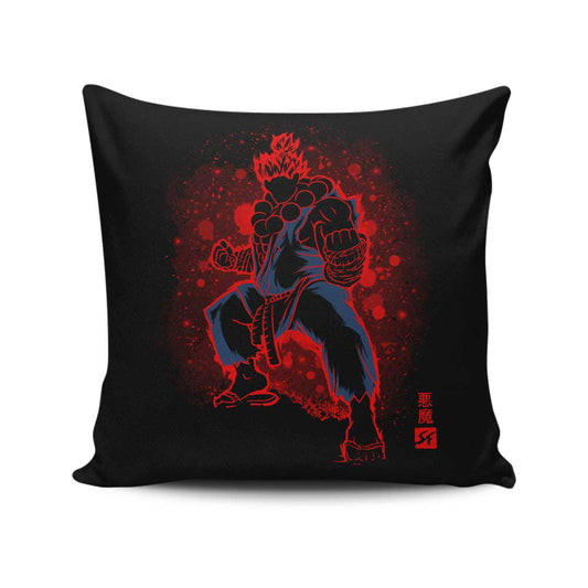 The Raging Demon - Throw Pillow