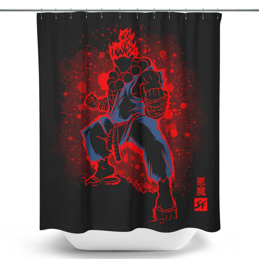 The Raging Demon - Shower Curtain