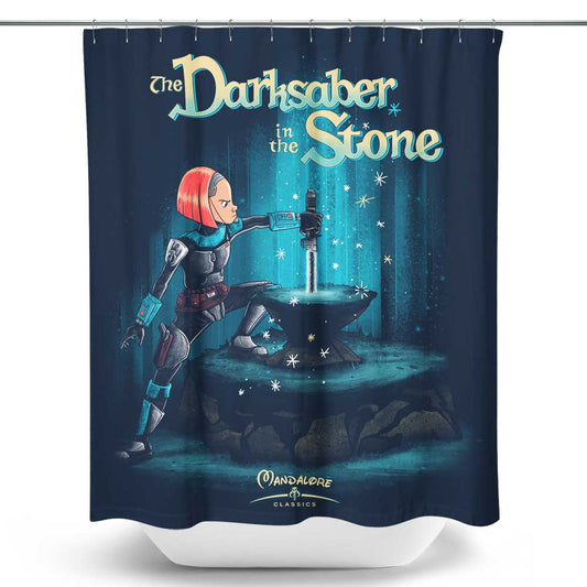 The Saber in the Stone - Shower Curtain