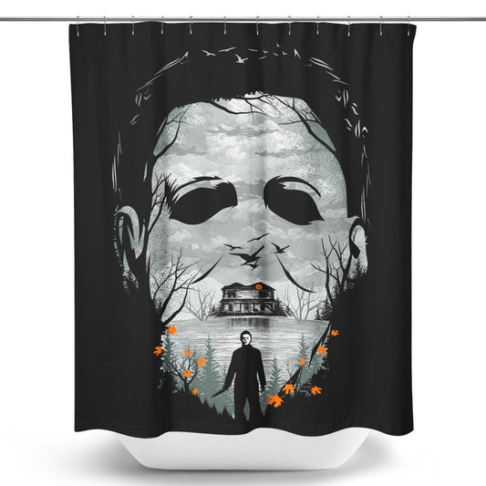 The Shape of Halloween - Shower Curtain