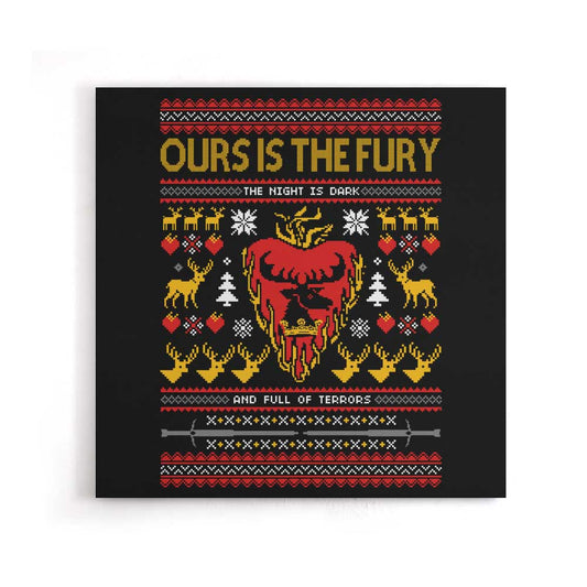 The Silent Night (is Dark and Full of Terrors) - Canvas Print