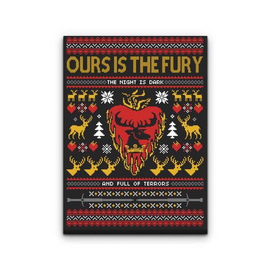 The Silent Night (is Dark and Full of Terrors) - Canvas Print