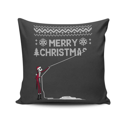 The Skeleton Who Stole Christmas - Throw Pillow