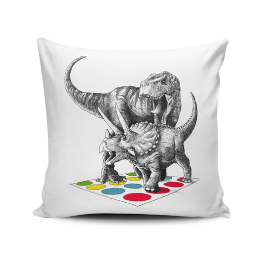 The Ultimate Dino Battle - Throw Pillow