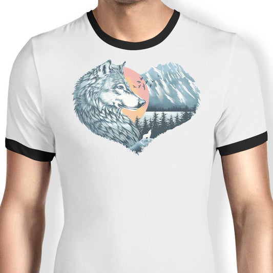 The Wild Heart Howls - Ringer T-Shirt