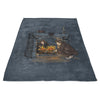 The Witch in the Fireplace - Fleece Blanket