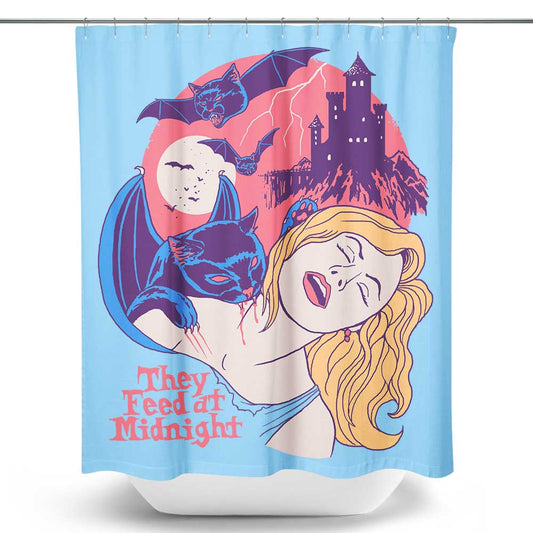 They Feed at Midnight - Shower Curtain