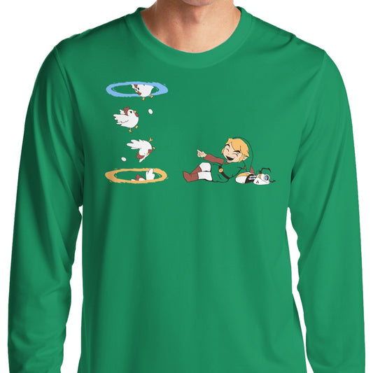 Thinking With Chickens - Long Sleeve T-Shirt