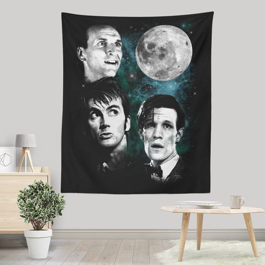 Three Doctor Moon - Wall Tapestry