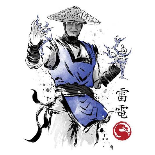 Thunder God Sumi-e - Ringer T-Shirt