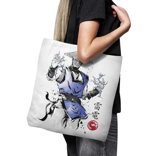 Thunder God Sumi-e - Tote Bag
