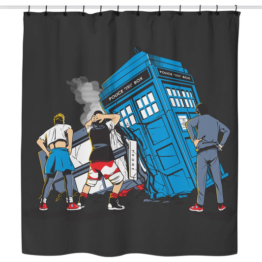 Time Crash - Shower Curtain