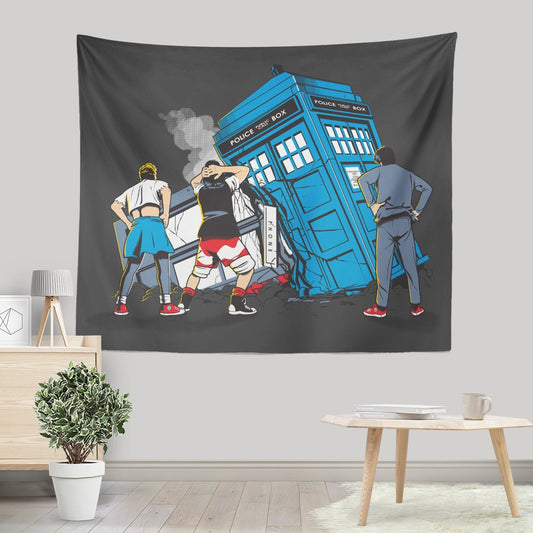 Time Crash - Wall Tapestry