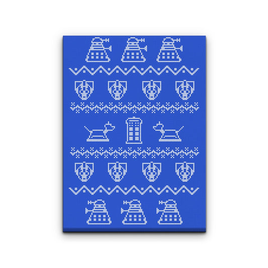 Timey Wimey Sweater - Canvas Print