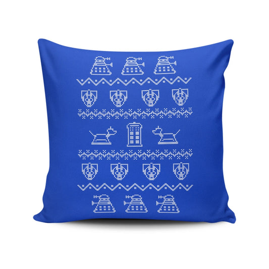 Timey Wimey Sweater - Throw Pillow