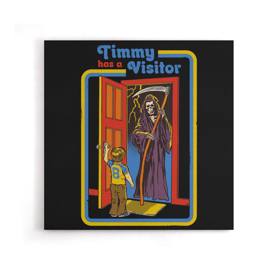 Timmy Has a Visitor - Canvas Print