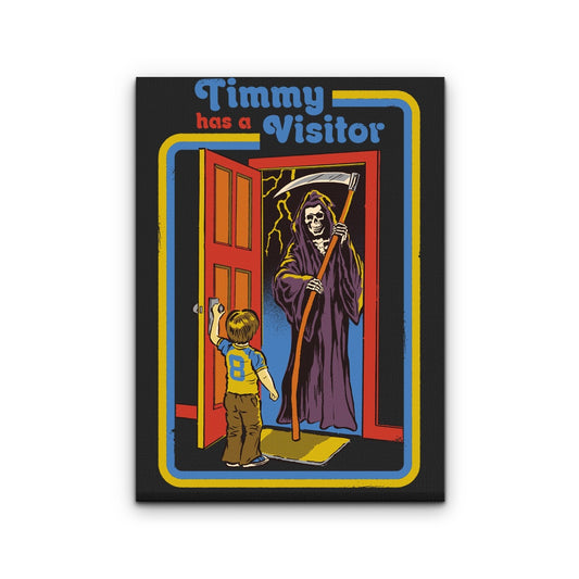 Timmy Has a Visitor - Canvas Print
