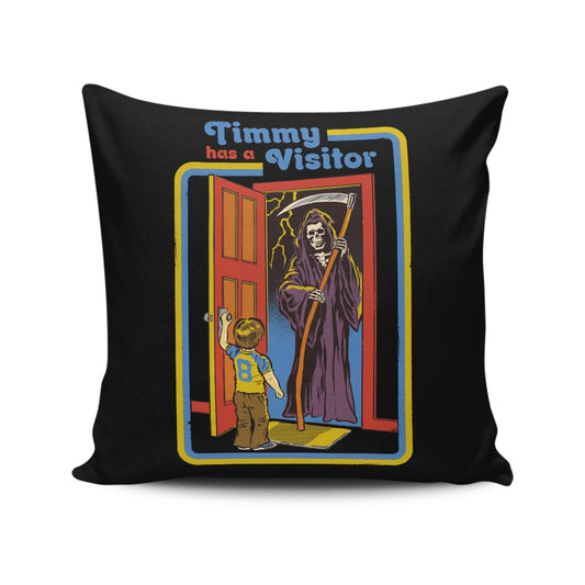 Timmy Has a Visitor - Throw Pillow