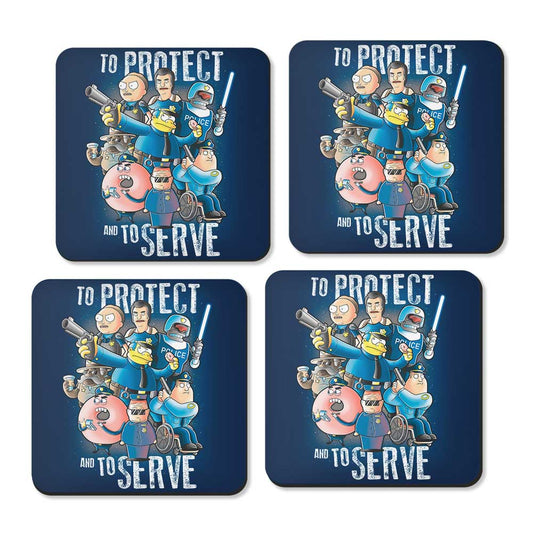 To Protect and Serve - Coasters
