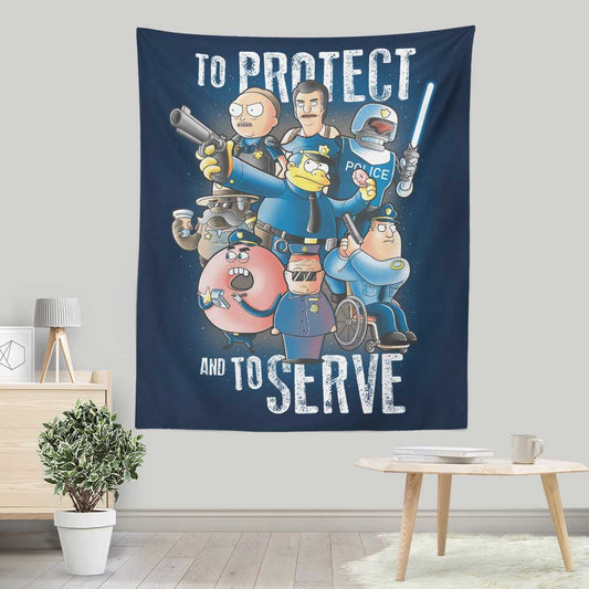 To Protect and Serve - Wall Tapestry
